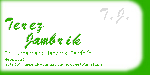 terez jambrik business card